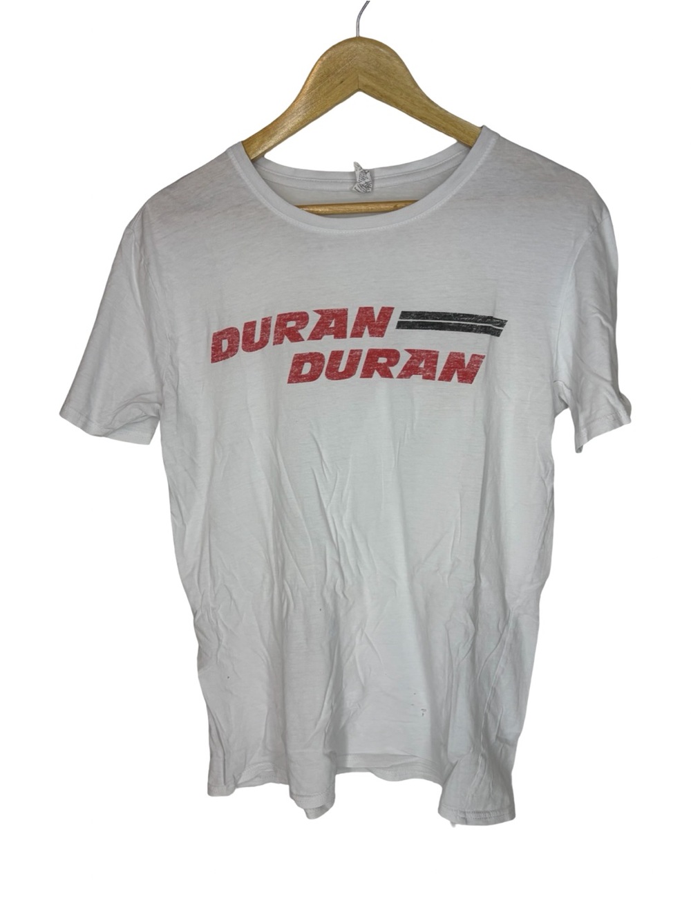 Duran Duran White Graphic short sleeve men’s shirt large by anvil